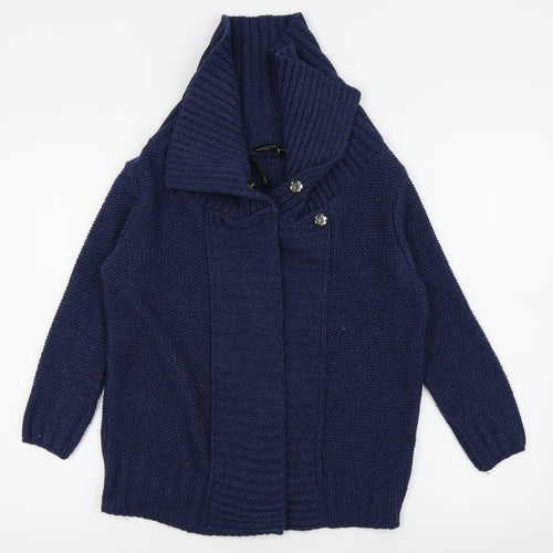 Dorothy Perkins Womens Blue   Cardigan Jumper Size 10