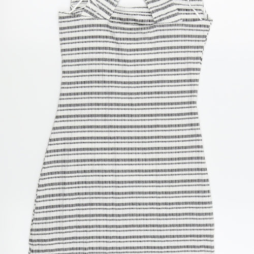 Dorothy Perkins Womens Grey Houndstooth  Pencil Dress  Size 8