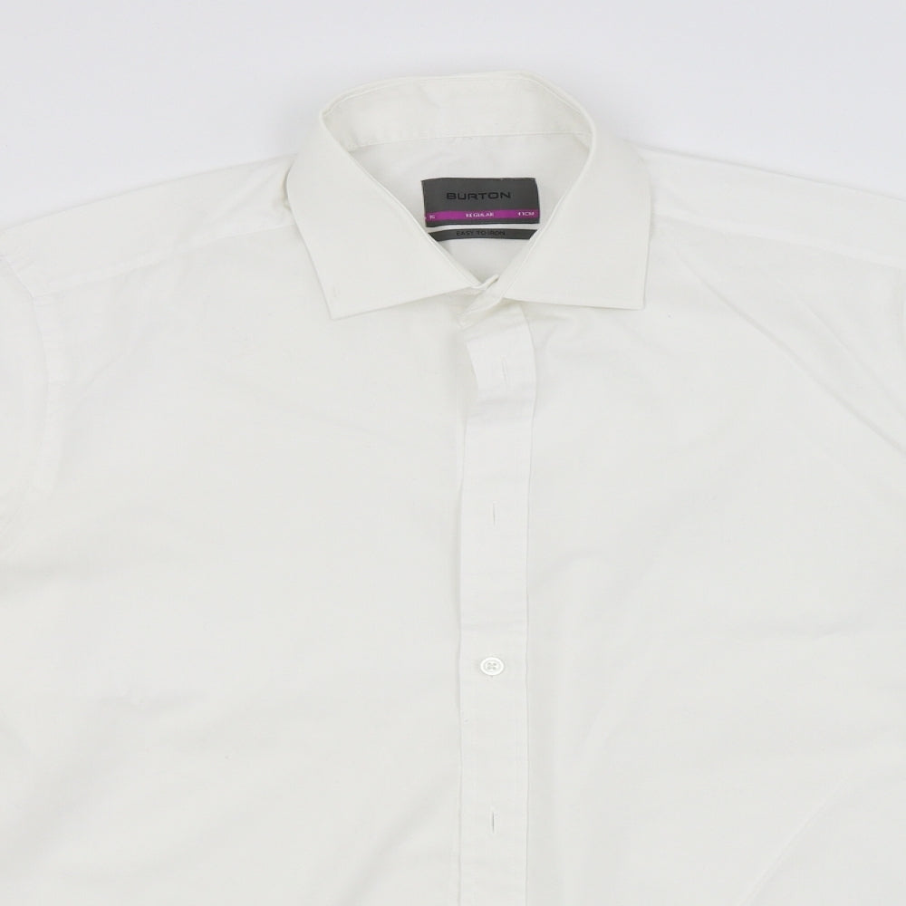Burton Mens White    Dress Shirt Size 41