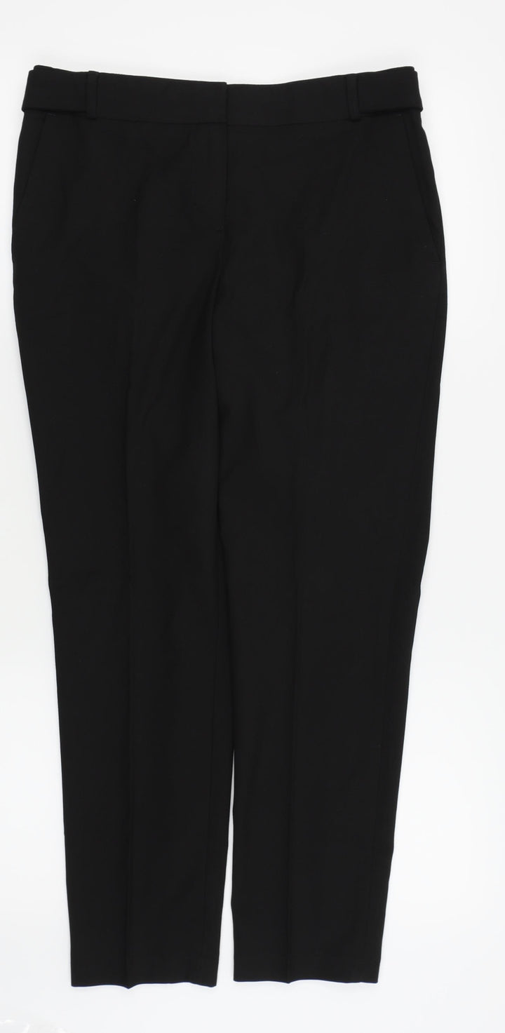 NEXT Womens Black Trousers Size 8 L25 in