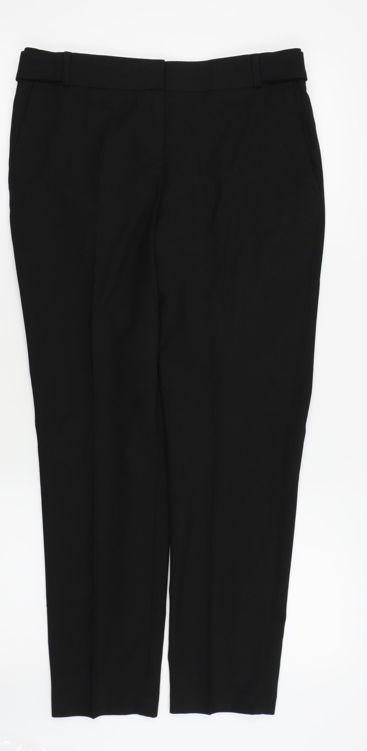 NEXT Womens Black   Trousers  Size 8 L25 in