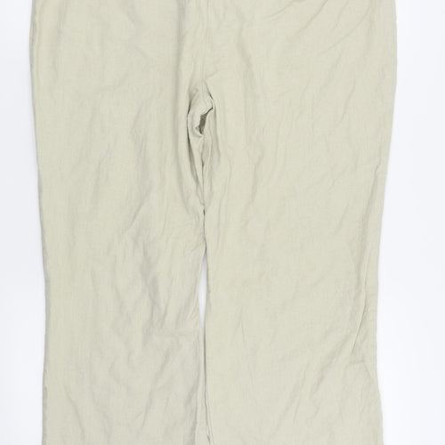 m&s Womens Beige   Trousers  Size 18 L24.5 in