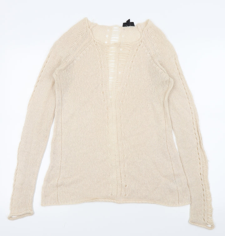 Topshop Womens Pink Pullover Jumper Size 8
