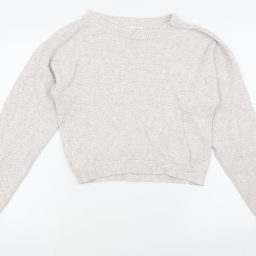 Shrinking Violet Womens White   Pullover Jumper Size S