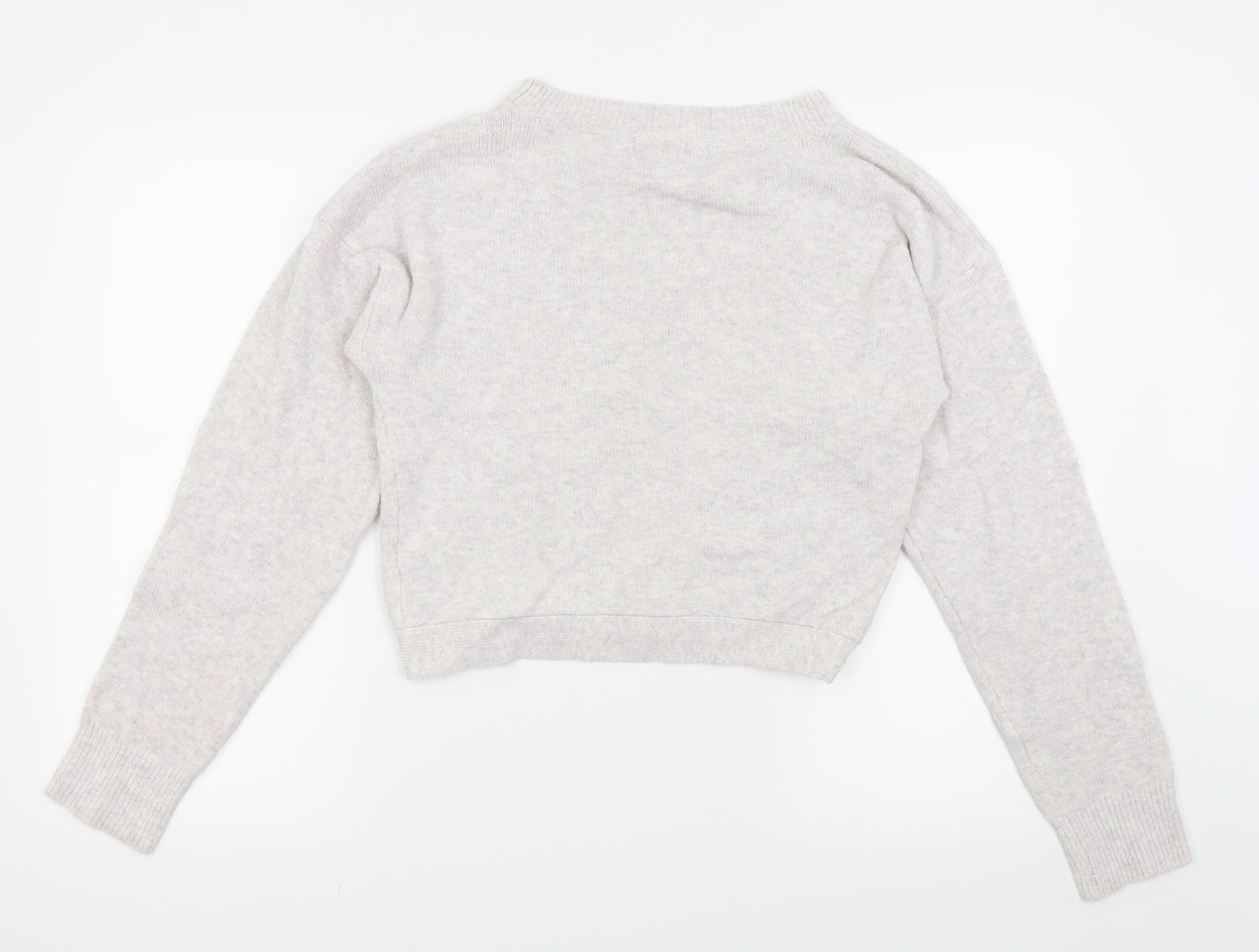 Shrinking Violet Womens White   Pullover Jumper Size S