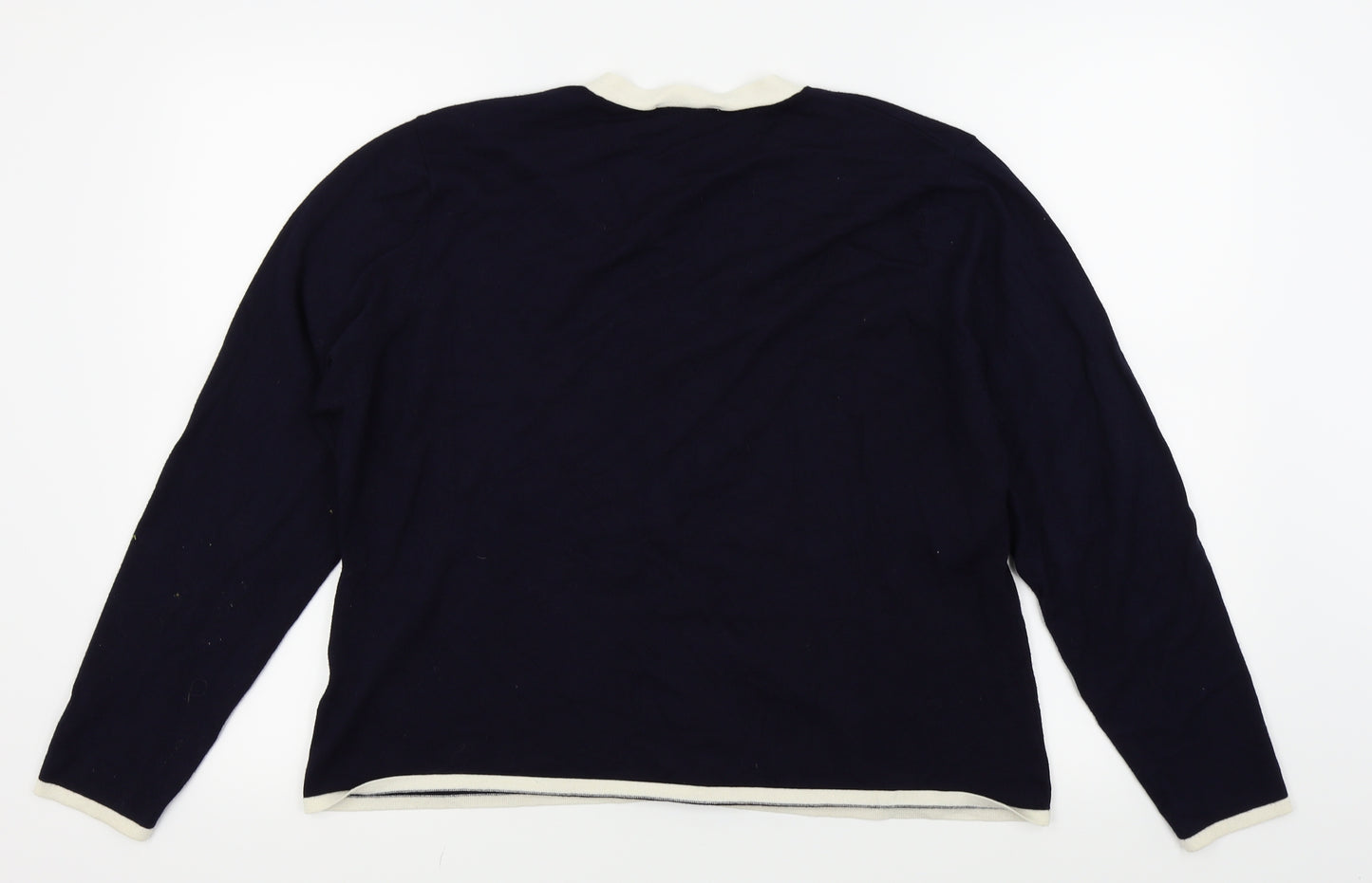 M&S Womens Blue   Cardigan Jumper Size 22