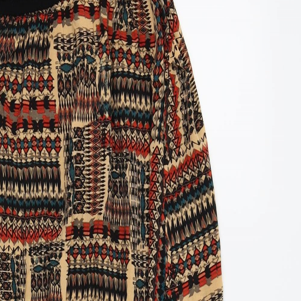 New Look Womens Multicoloured Geometric  Fit & Flare  Size 12