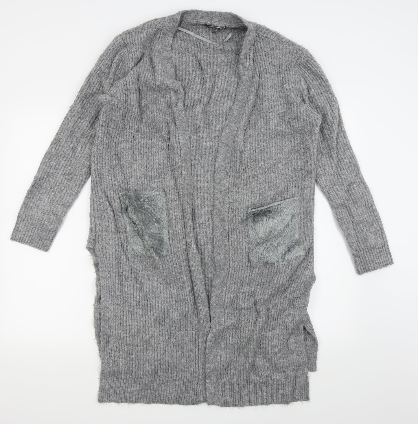 Primark Womens Grey   Cardigan Jumper Size 10