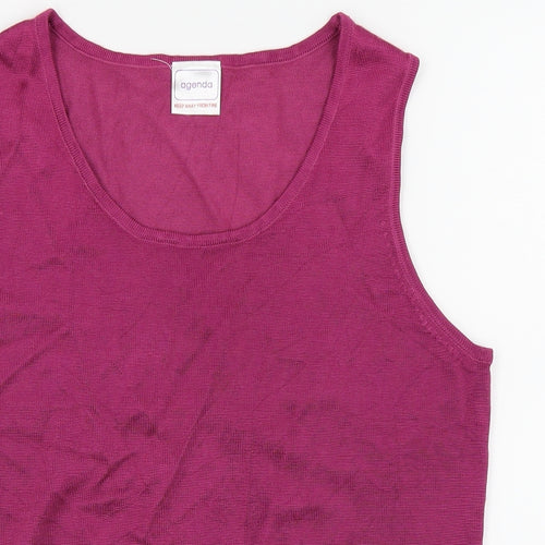 Agenda Womens Purple   Basic Tank Size 18