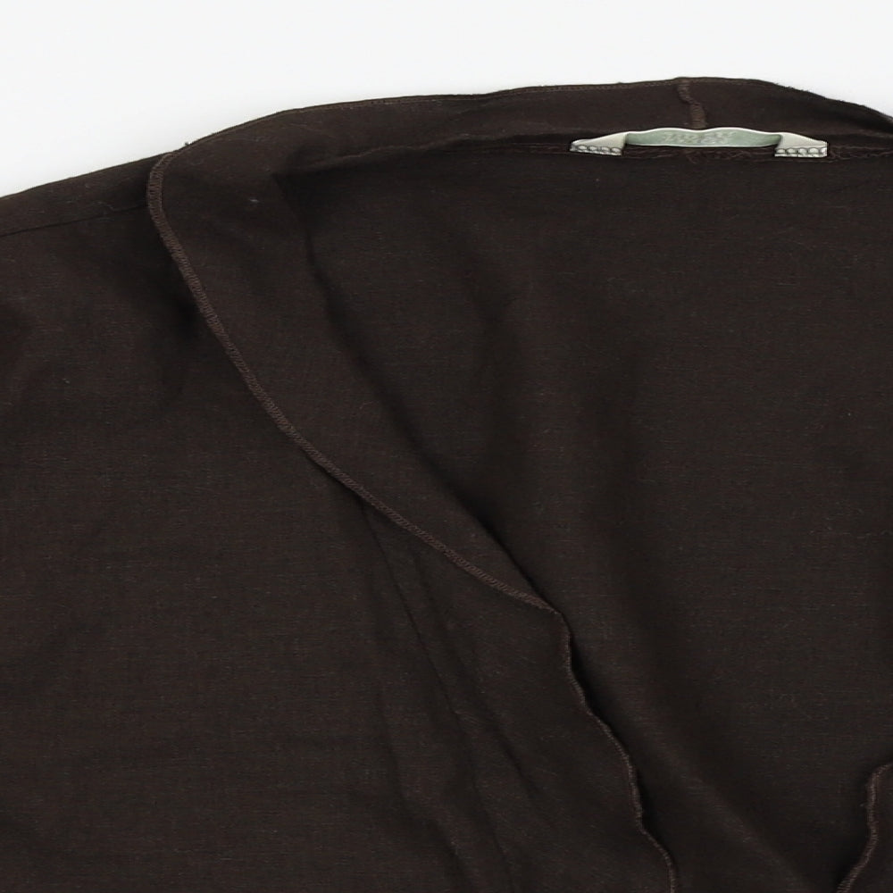 M&S Womens Brown   Cardigan Jumper Size 22