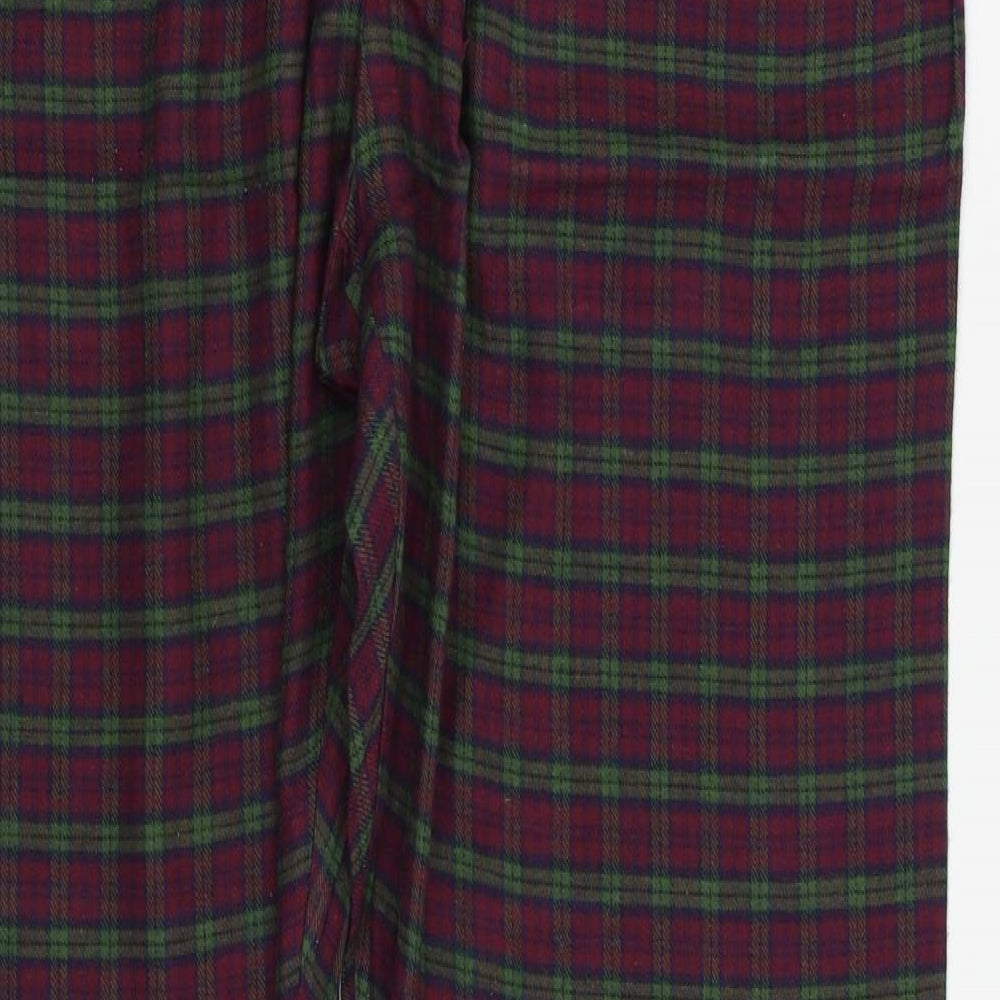 david johns Mens Purple Check   Pyjama Set Size L