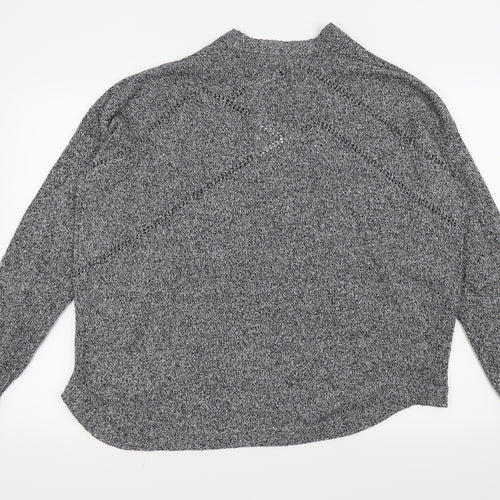 wear your impact Womens Grey   Cardigan Jumper Size M