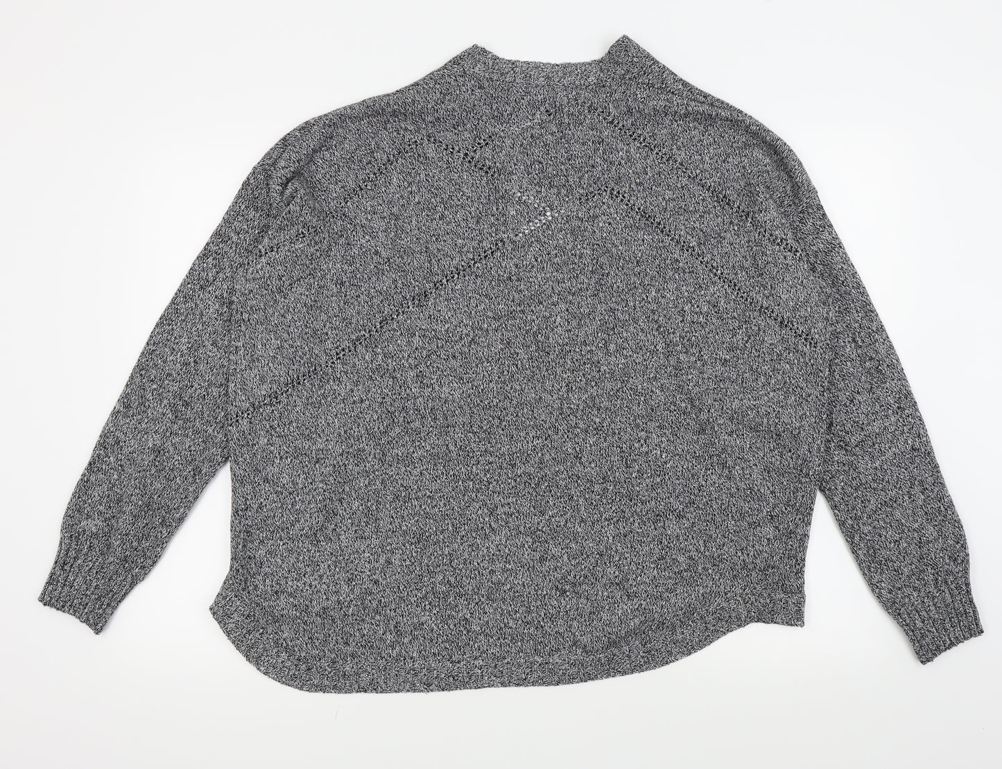 wear your impact Womens Grey   Cardigan Jumper Size M