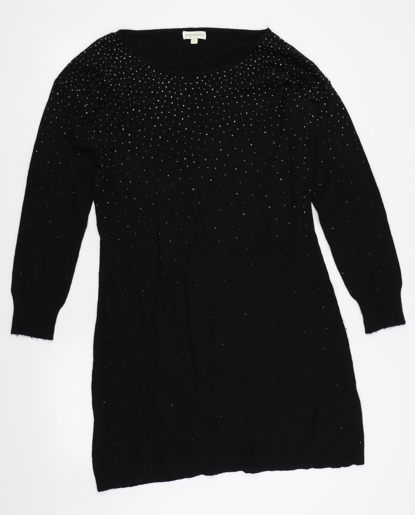 Monsoon Womens Black   Jumper Dress  Size L