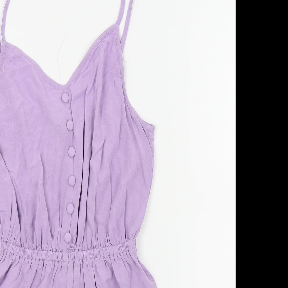 New Look Womens Purple   Playsuit One-Piece Size 8