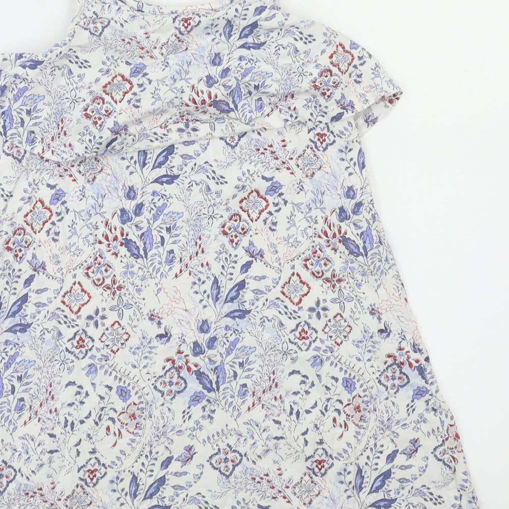 NEXT Girls White Floral  Fit & Flare  Size 8 Years