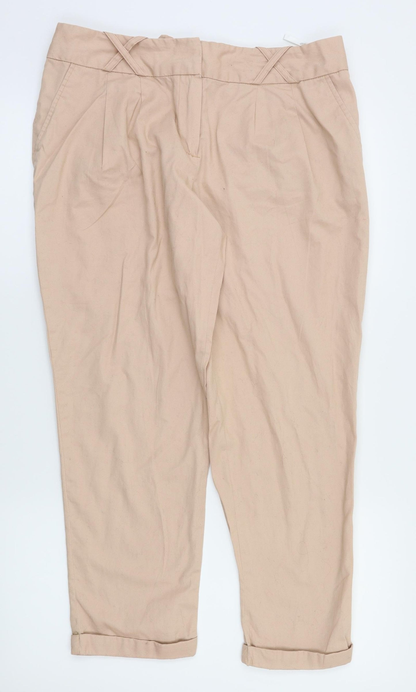 Primark Womens Beige   Trousers  Size 12 L25 in