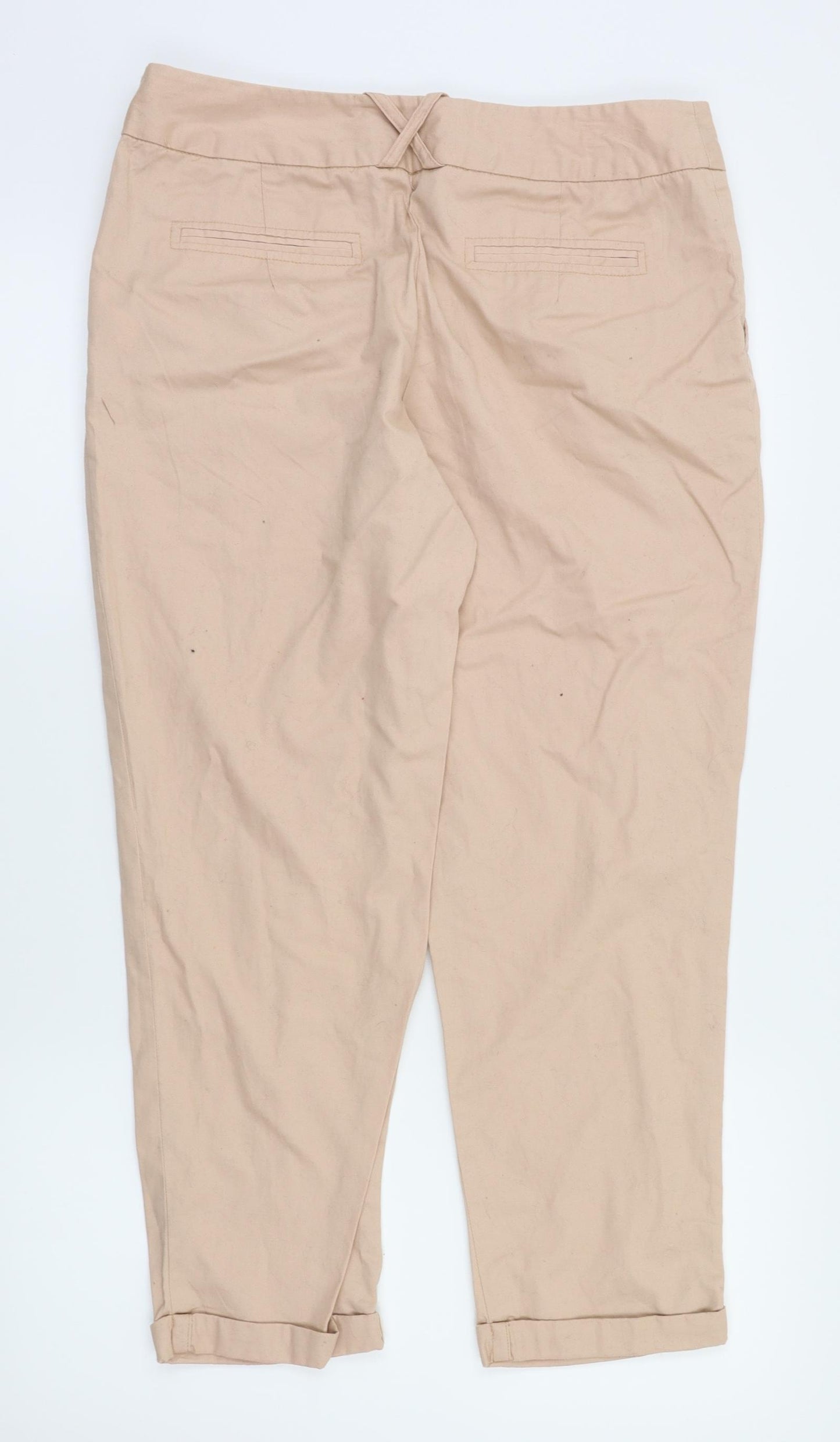 Primark Womens Beige   Trousers  Size 12 L25 in