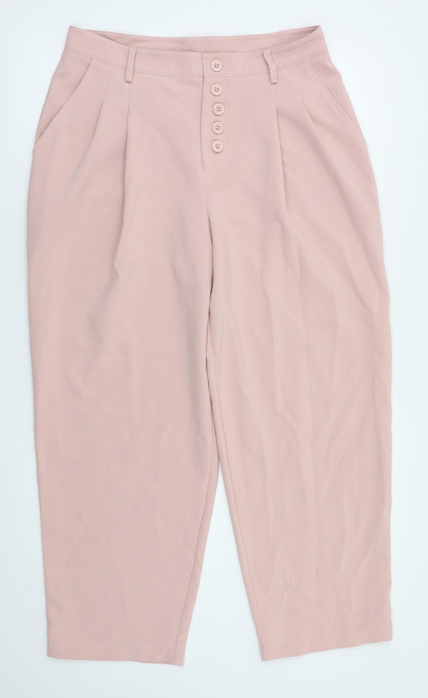 ASOS Womens Pink   Trousers  Size 12 L27 in