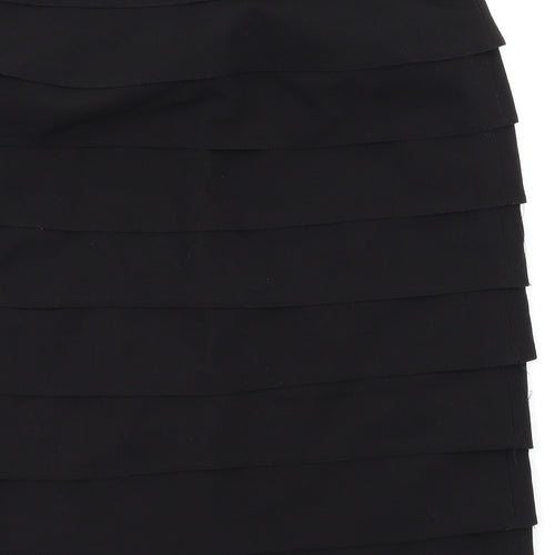 Larry Levine Womens Black   Flare Skirt Size 8