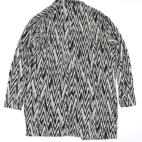 Miss Selfridge Womens Black Argyle/Diamond  Jacket  Size 10