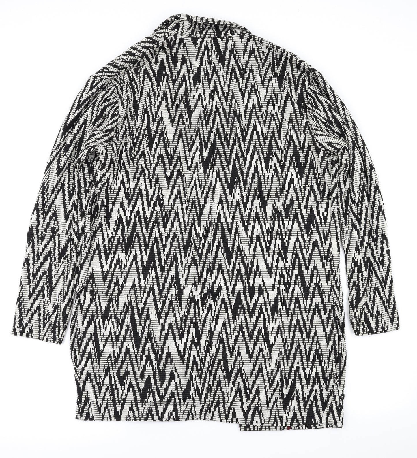 Miss Selfridge Womens Black Argyle/Diamond  Jacket  Size 10