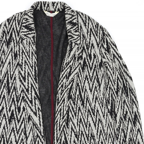 Miss Selfridge Womens Black Argyle/Diamond  Jacket  Size 10