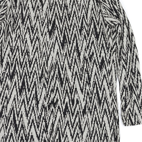 Miss Selfridge Womens Black Argyle/Diamond  Jacket  Size 10