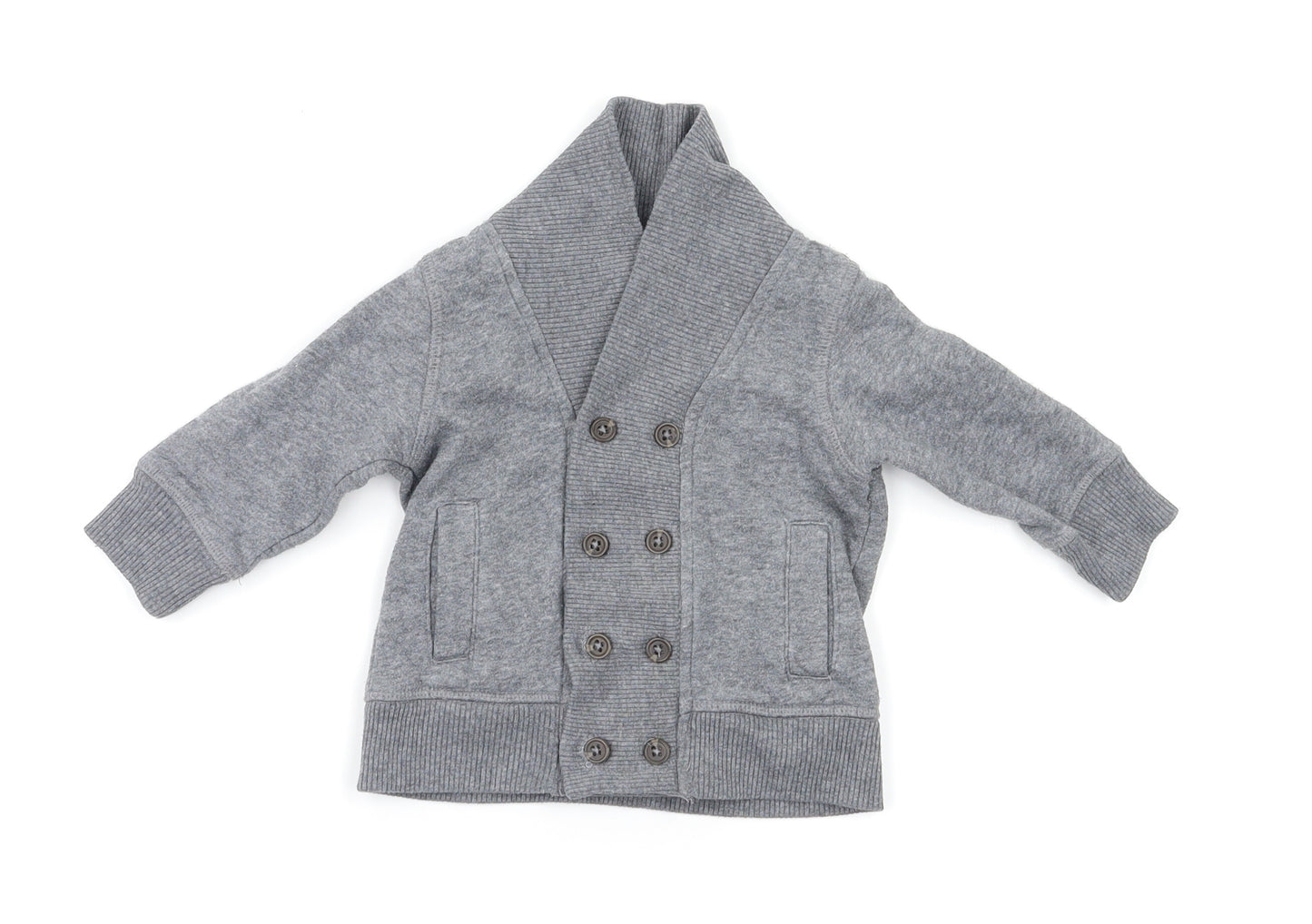 H&M Boys Grey   Cardigan Jumper Size 3-6 Months