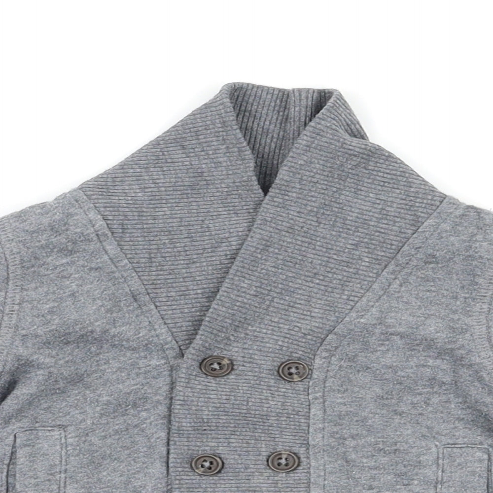 H&M Boys Grey   Cardigan Jumper Size 3-6 Months