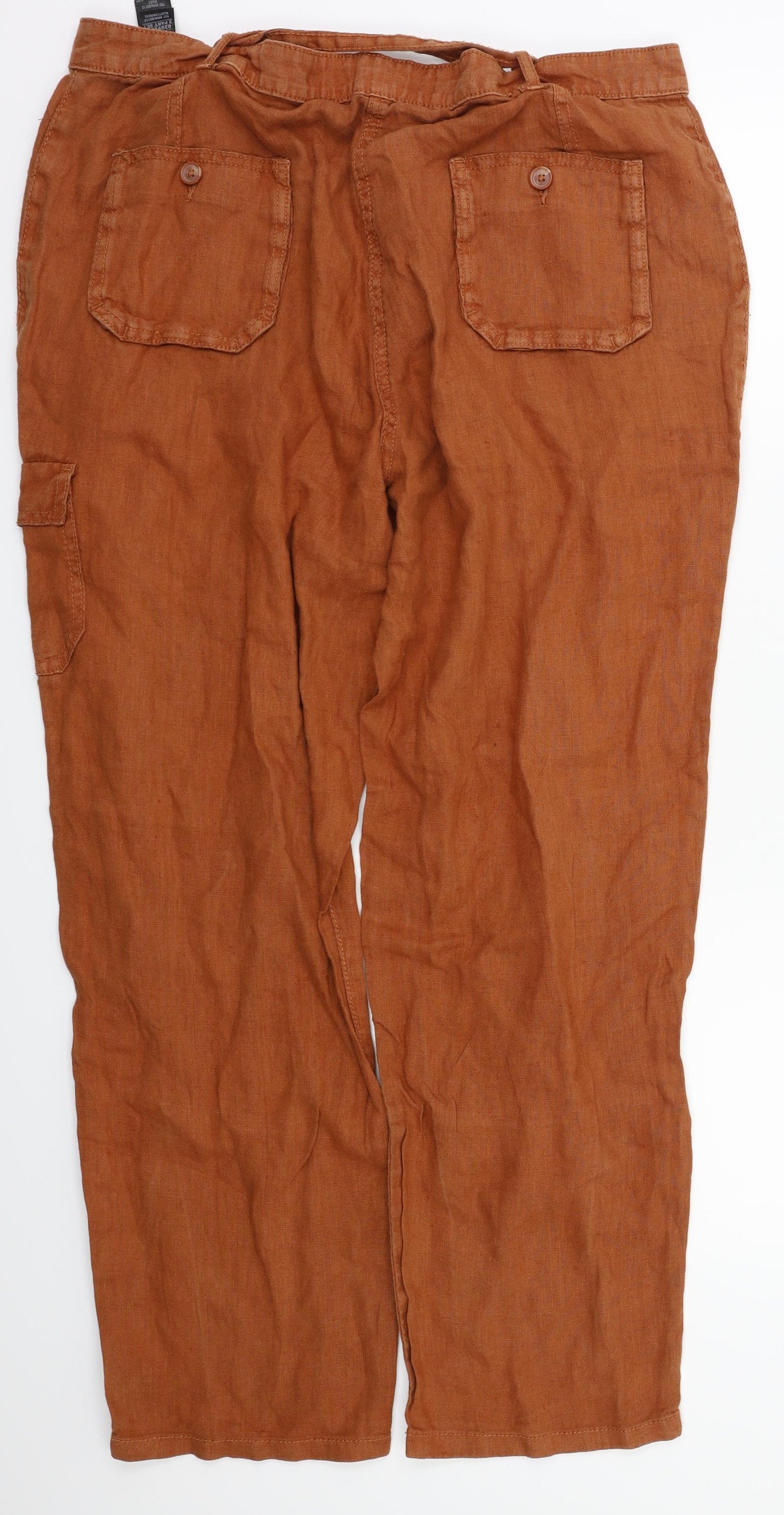 M&S  Mens Brown   Trousers  Size 16 L28 in