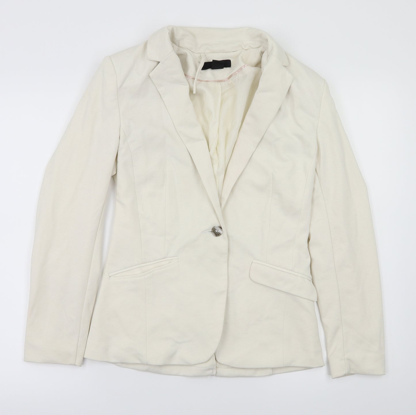 H&M Womens Ivory   Jacket Blazer Size 8
