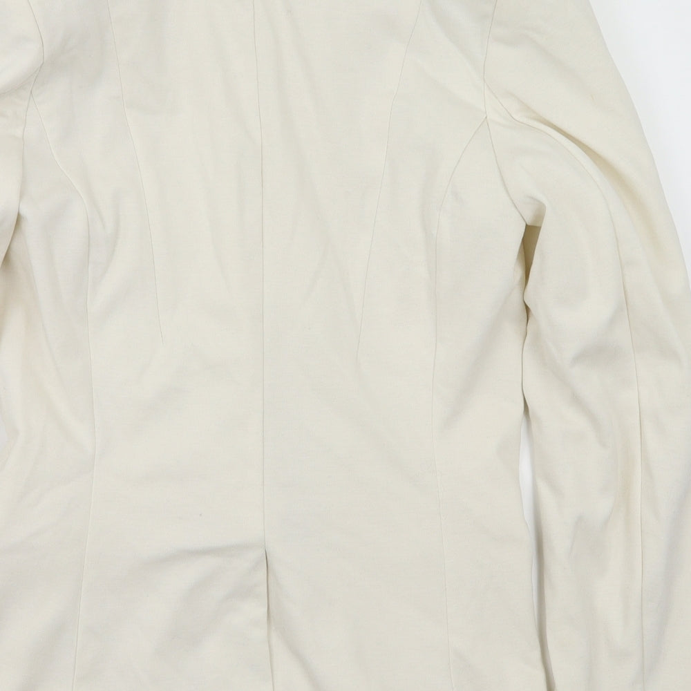 H&M Womens Ivory   Jacket Blazer Size 8