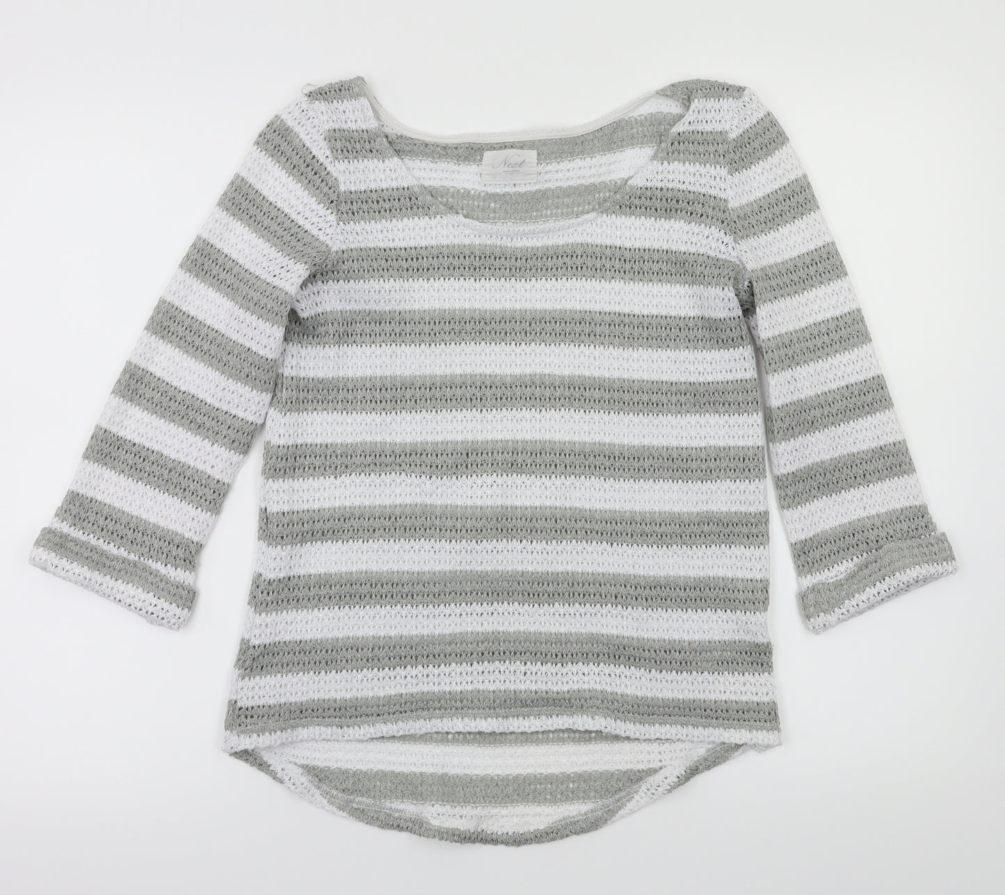 NEXT Womens Green Striped  Pullover Jumper Size 10