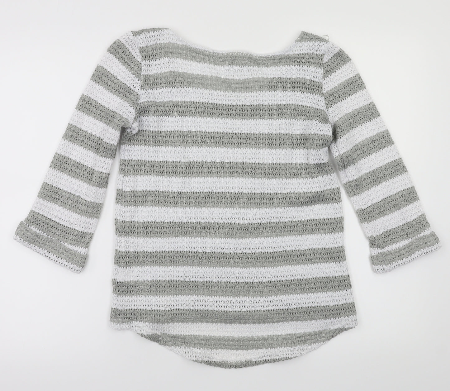 NEXT Womens Green Striped  Pullover Jumper Size 10