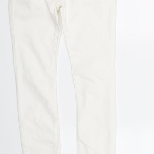 Freesoul Womens White   Straight Jeans Size 28 in L32 in