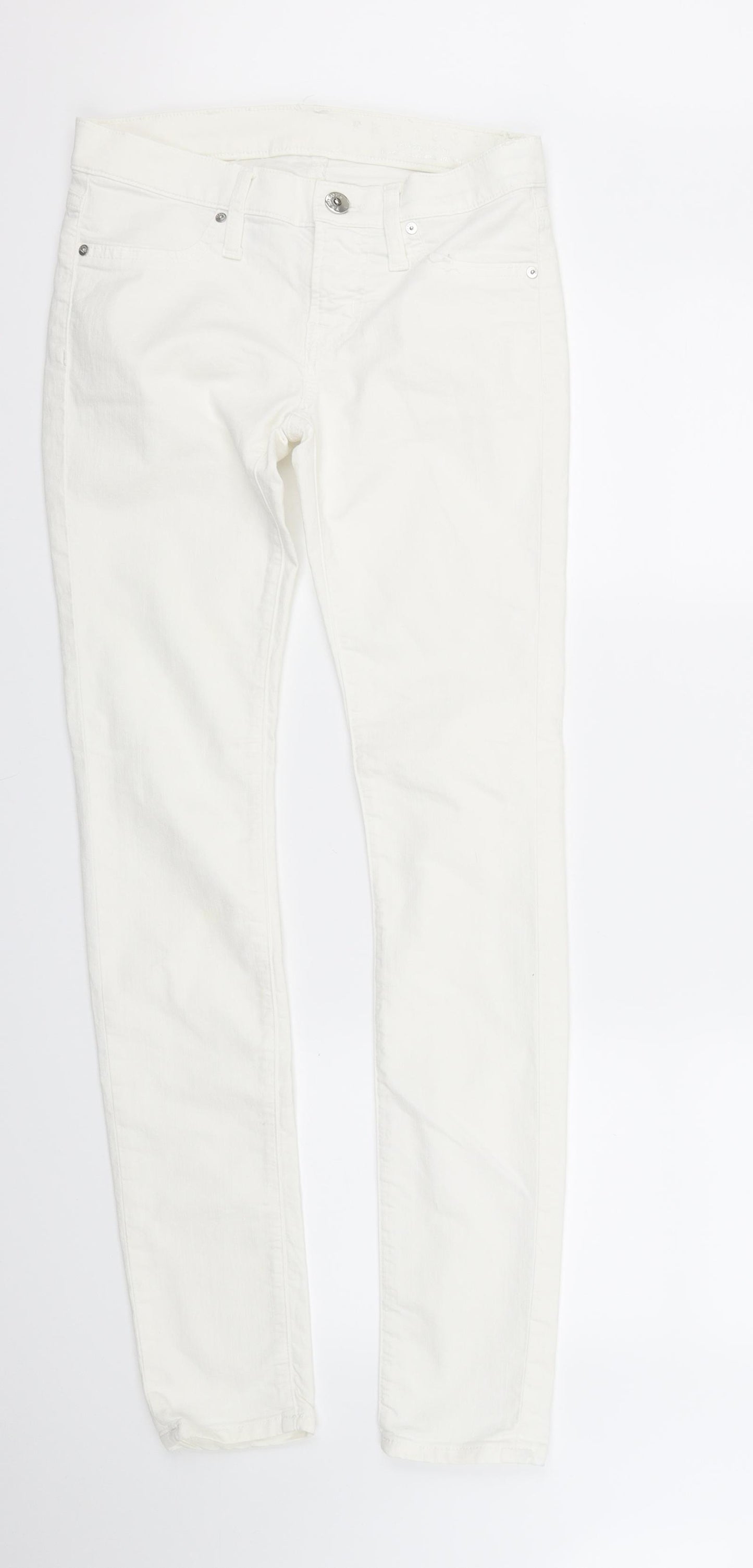 Freesoul Womens White   Straight Jeans Size 28 in L32 in