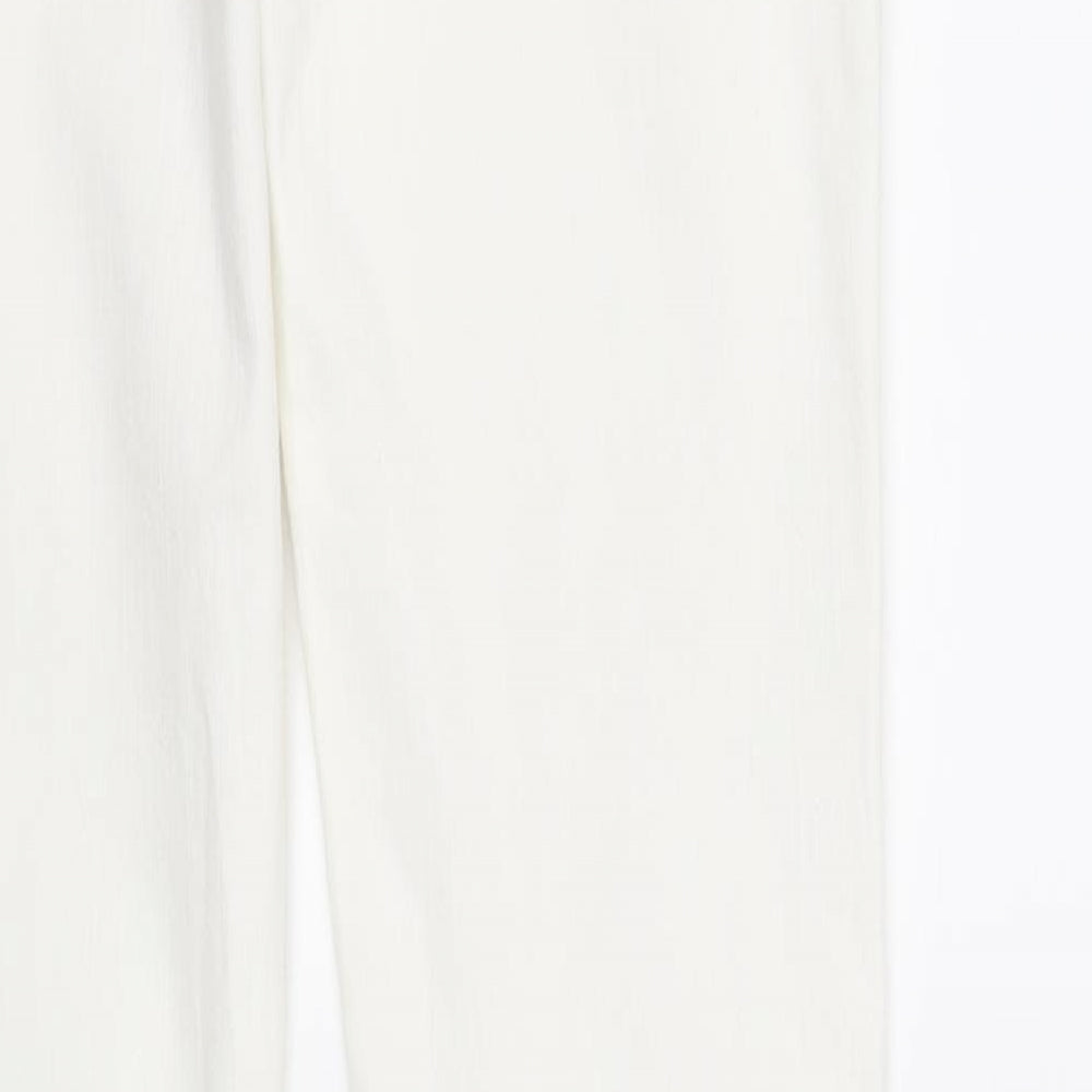 Freesoul Womens White   Straight Jeans Size 28 in L32 in