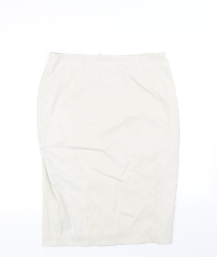 H&M Womens Beige A-Line Skirt Size 18