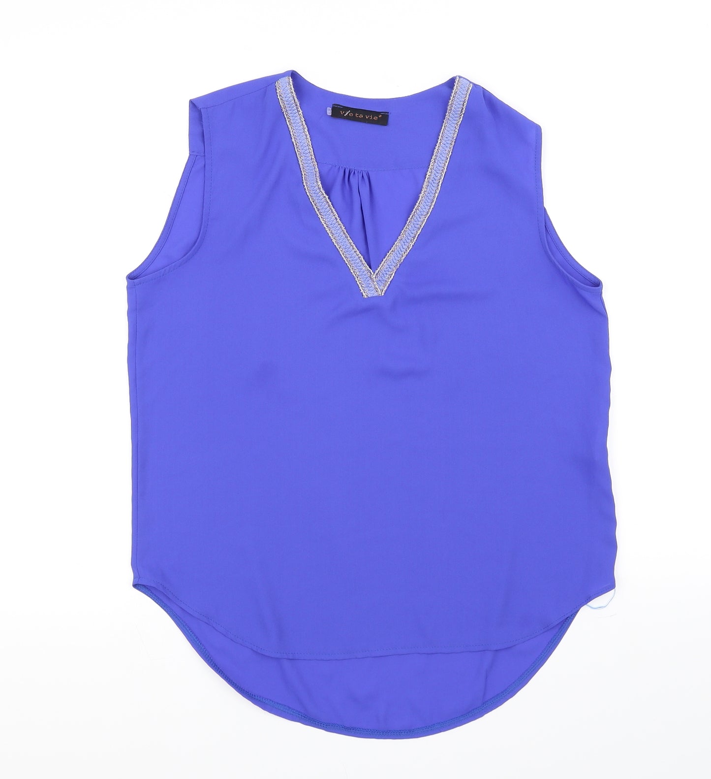 vie ta vie Womens Blue   Basic Blouse Size M