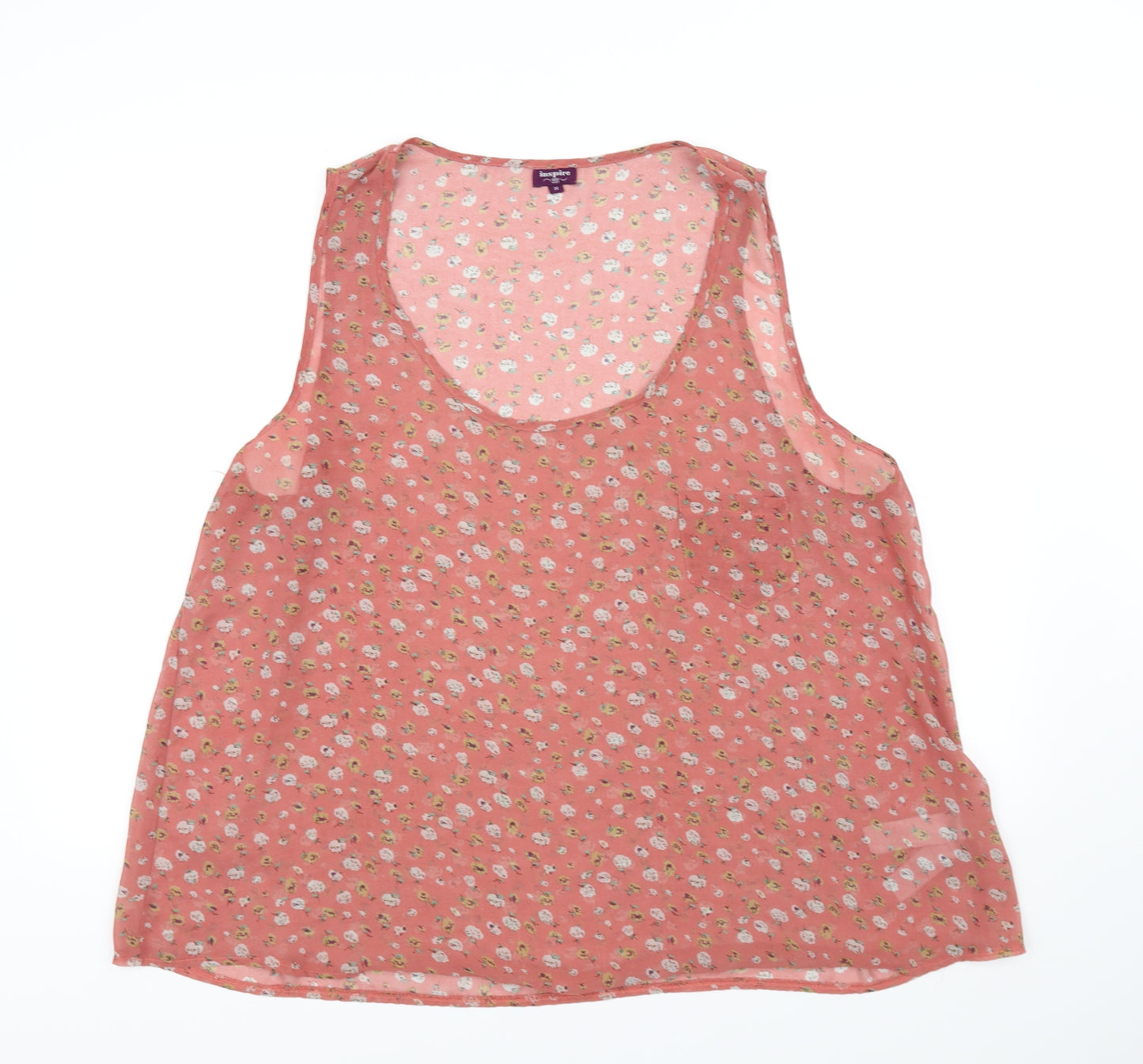 Inspire Womens Pink   Basic Blouse Size 22