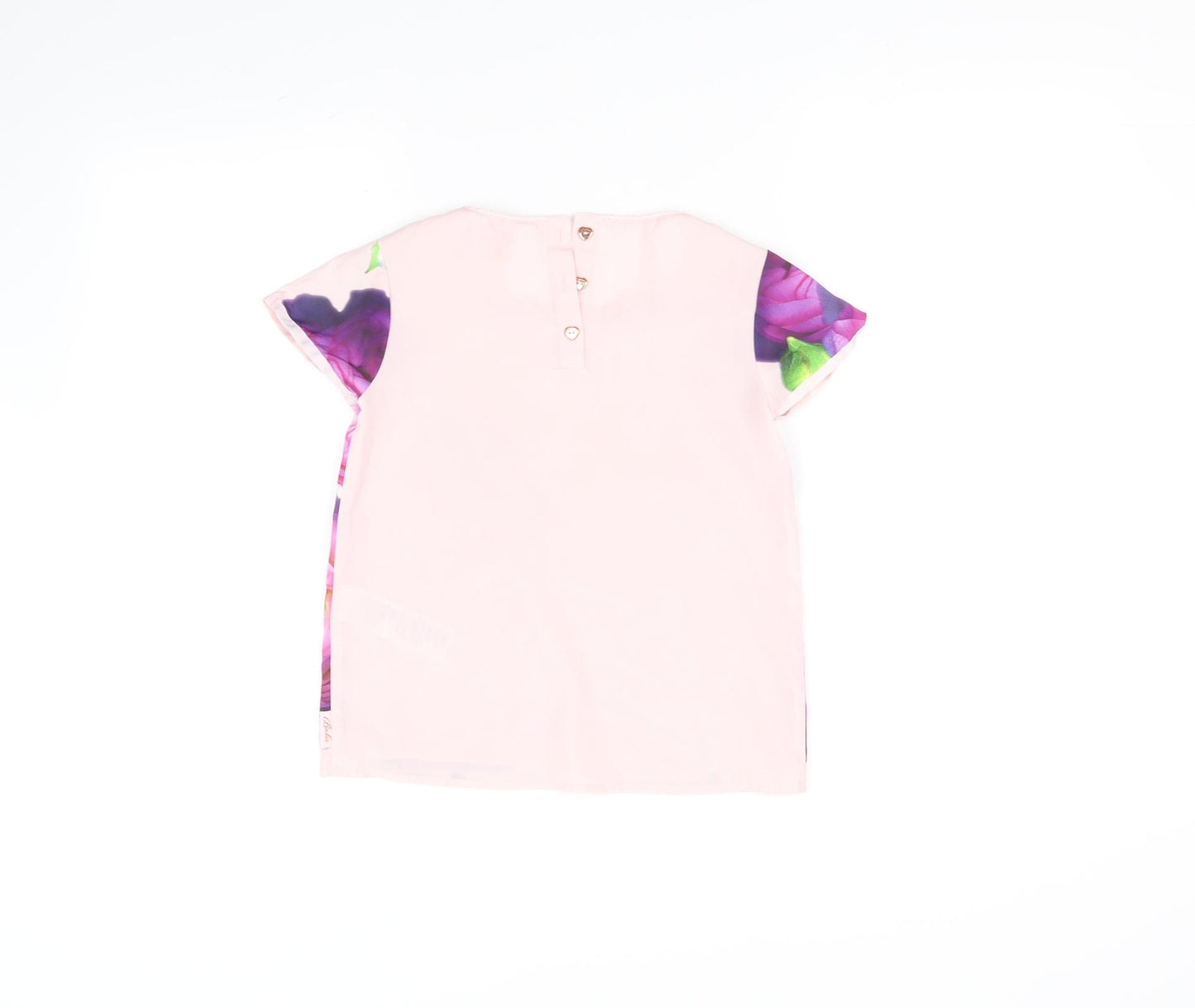 Baker Girls Pink Floral  Basic T-Shirt Size 8-9 Years