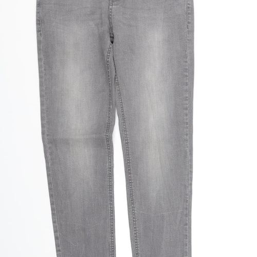 deniem & co Womens Grey   Straight Jeans Size M L32 in