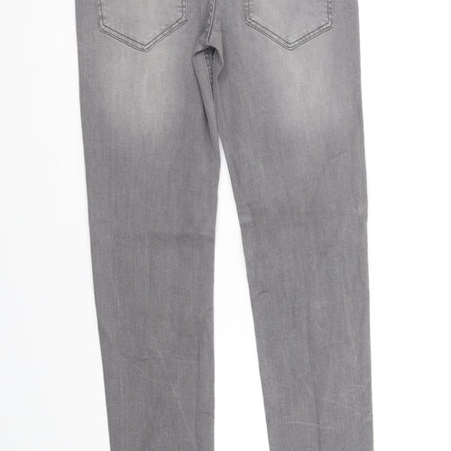 deniem & co Womens Grey   Straight Jeans Size M L32 in