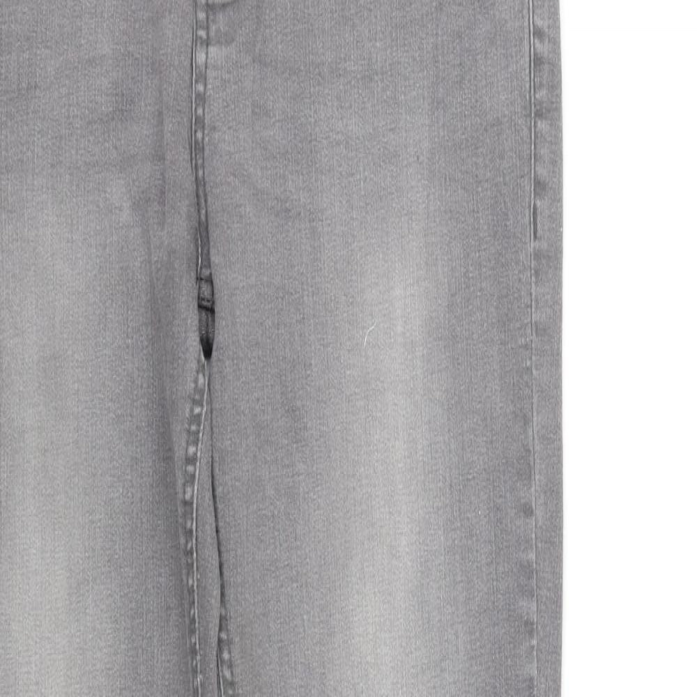 deniem & co Womens Grey   Straight Jeans Size M L32 in