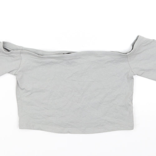 Select Womens Grey   Basic Blouse Size 8