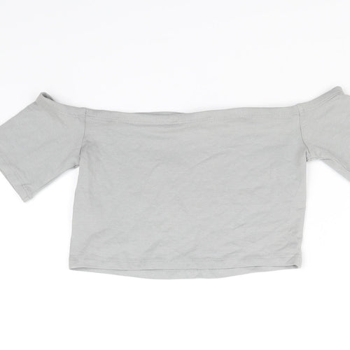 Select Womens Grey   Basic Blouse Size 8