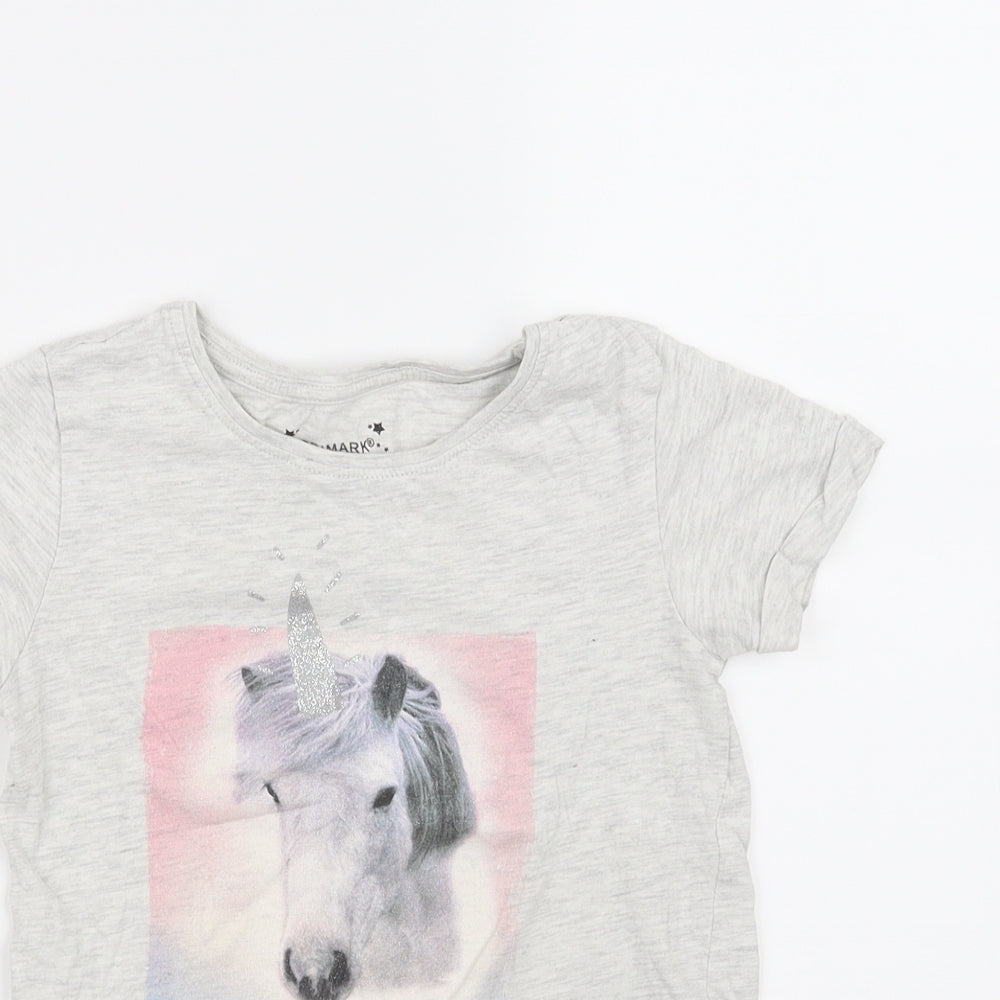 Primark Girls Grey   Basic T-Shirt Size 8-9 Years