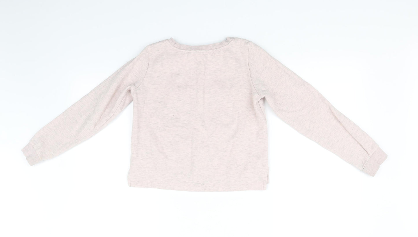 H&M Girls Pink   Pullover Jumper Size 9-10 Years