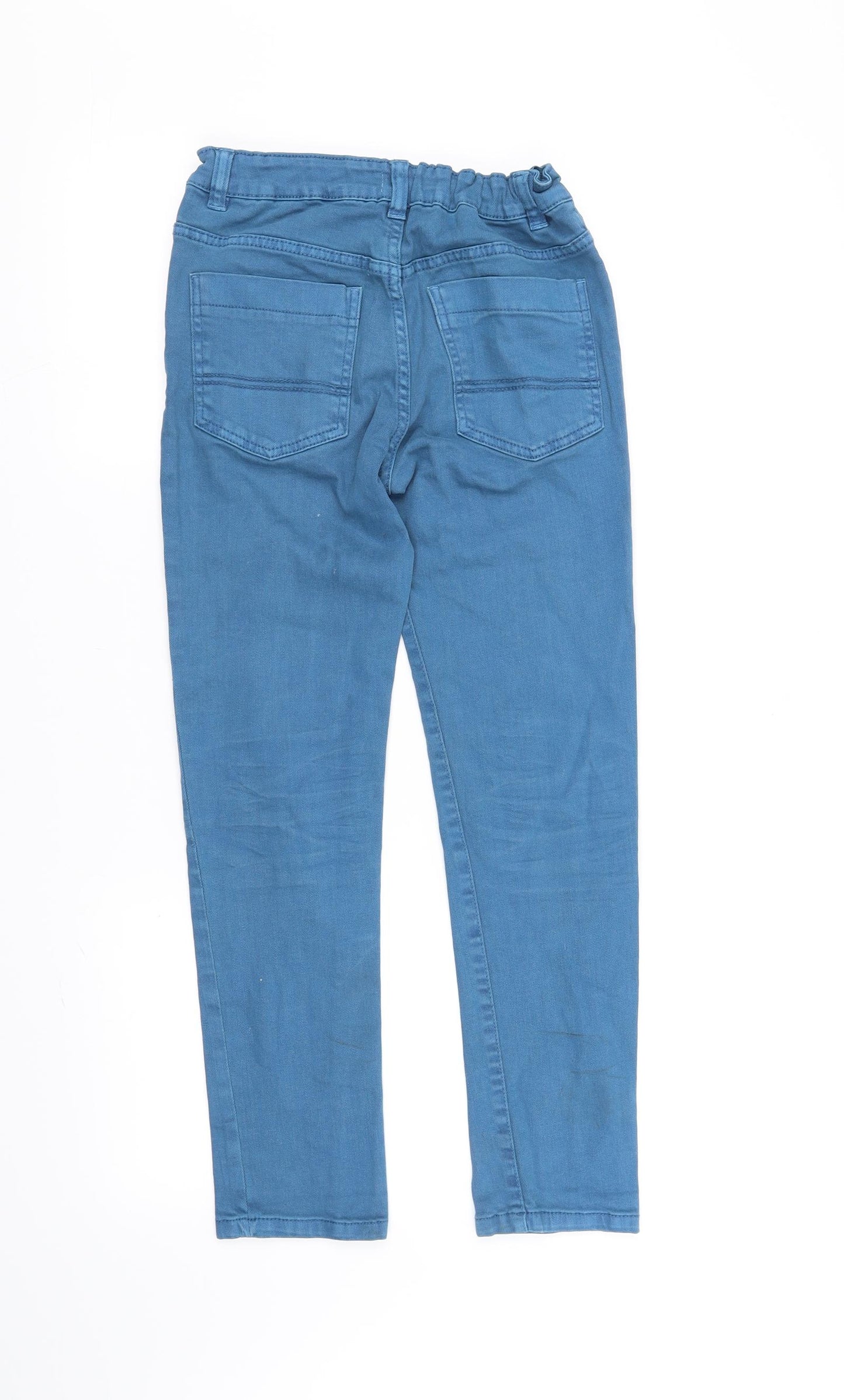 F&F Boys Blue Ikat  Straight Jeans Size 9-10 Years - washable mark on front